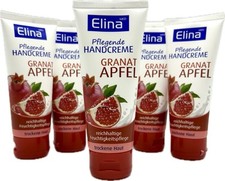 6x Elina med pflegende Handcreme, Granatapfel, Feuchtigkeitspflege trockene Haut