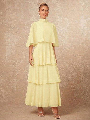 Elegantes mehrlagiges langes