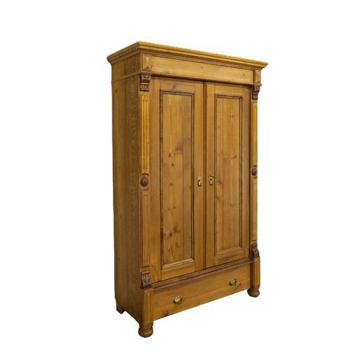 Kleiderschrank weichholz antik - kleiderschrank,