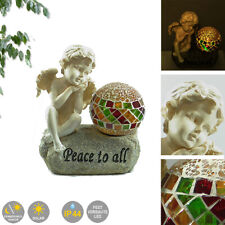 Solarleuchte Engel Mosaikkugel