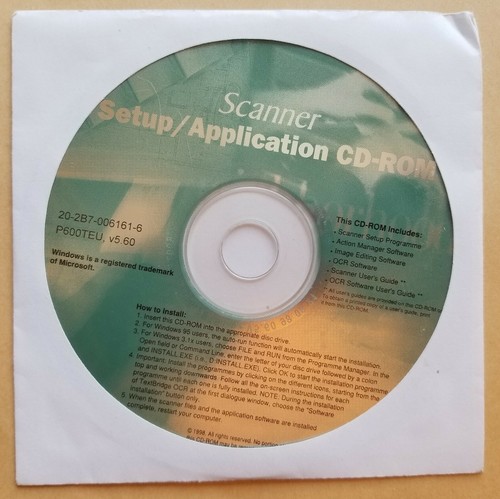Scanner setup application - setup,