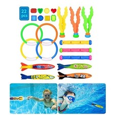22pcs Tauchen Spiel Spielzeug Set Wasser Spaß Spielzeug Unterwasser