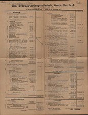 GRUBE ILSE N.-L., Brief Bilanz 31.12.1917, Ilse Bergbau-A.-G.