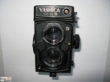 Yashica Mat 124 G 6x6 TLR Kamera + Belichtungsmesser Objektiv Yashinon 3,5/80