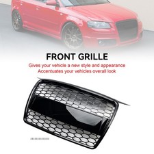 Kühlergrill Wabengrill Front Tuning Grill Emblemhalter Für Audi A3 8P 2004-2008