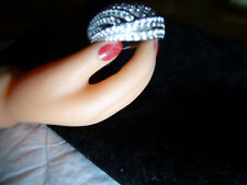 DIAMONIQUE Ring ; Silber GR 19,5-20,0.