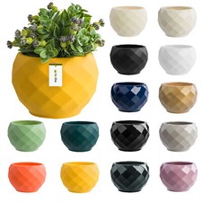 Runder Blumentopf aus Keramik 14 Farben, 3 Größen - Moderne Dekoration, Glamour