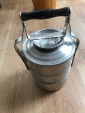 Dachbodenfund , alter Essenträger,Alu,  Deko, ca. 1960