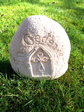 Sandstein Skulptur Stein "In