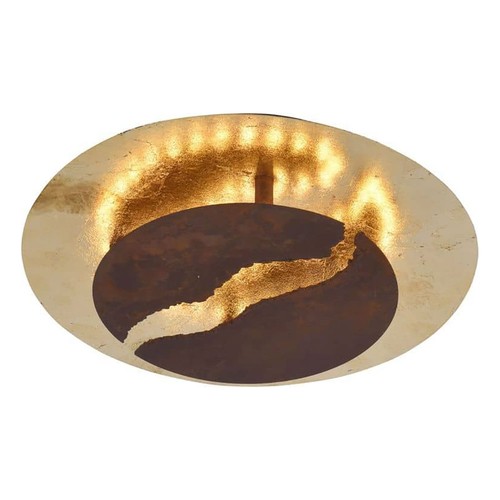 Led deckenleuchte nevis gold - deckenleuchte,