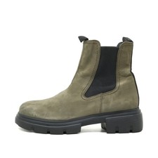 Paul Green Damen Chelsea Boot 9969 Stiefelette olivgrü Leder Sohle Boots EU 39