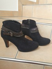 s oliver Damen Stiefeletten Gr.41, schwarz mi Knöchelriemchen, wie neu