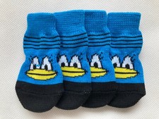 M Hunde Socken Antirutsch Sohle Donald Duck** Leckschutz Kratzen Pfotenschutz
