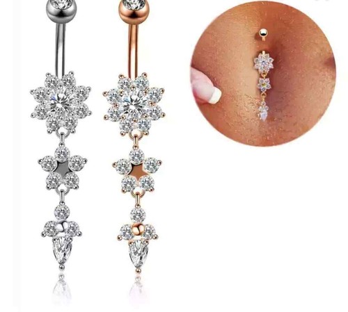 Edelstahl bauchnabelpiercing - edelstahl,