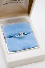 14 Karat Weißgold Diamant