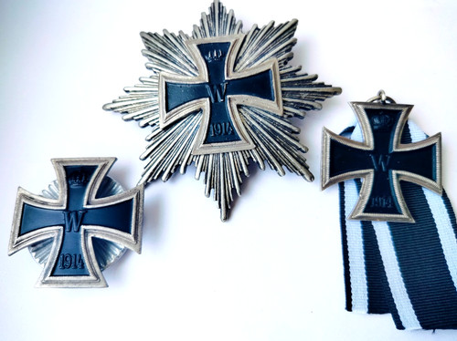 Ww1 eisernes kreuz 1914 set - eisernes, 3x