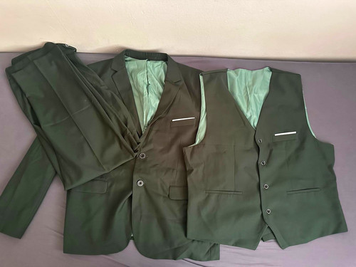 Herren anzug teilig grün - anzug, 3-teilig
