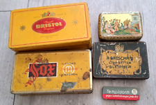 5x Blechdosen Vintage Bristol , Fox , A. Batschari Tabak Zigaretten