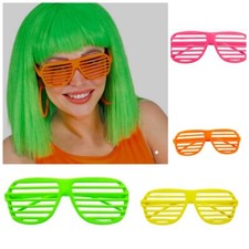 Gitterbrille in Neonfarben