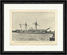 Die Korvette Olga im Kriegshafen von Wilhelmshafen Kloppmann  Faksimile_E 12977