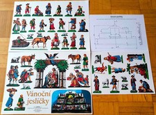 Weihnachtskrippe Papier Pappe