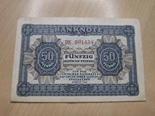 Ddr pfennig banknote - 50,