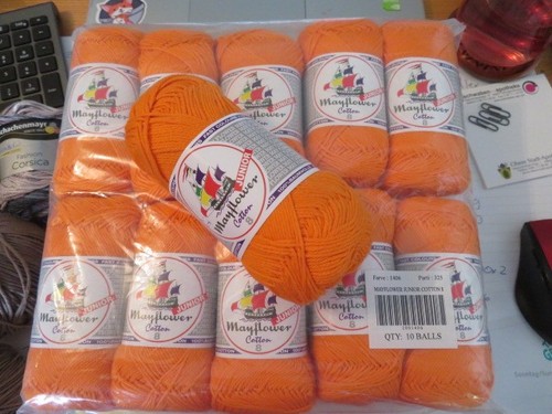11x mayflower cotton orange - cotton,