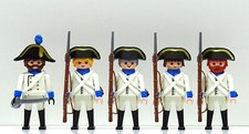 5 x GARDE SOLDAT HELL BLAU WEISS Playmobil zu Franzose Patronentasche Custom RAR