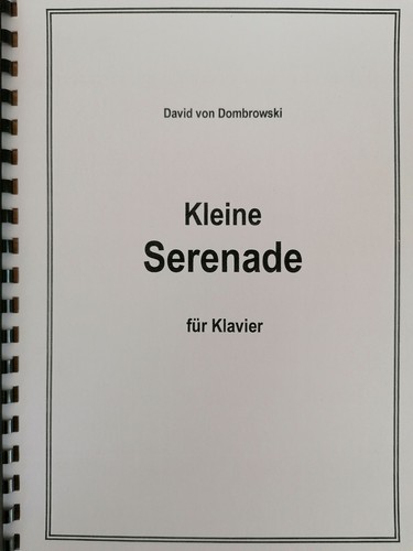 Musiknoten kleine serenade - kleine,