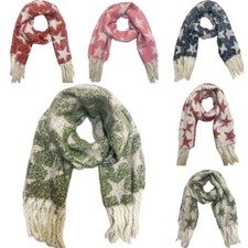 XXL Stern Wendeschal Wolle