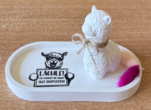 Raysin deko figur lama - figur, alpaka