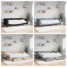 Tagesbett Ausziehbar Stoff Schlafzimmerbett Einzelbett Bett Bettsofa Daybed