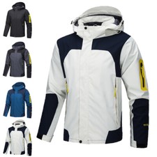 Herren Übergangsjacke Regenjacke Wasserdicht Windjacke Kapuzenjacke Outdoor Mode