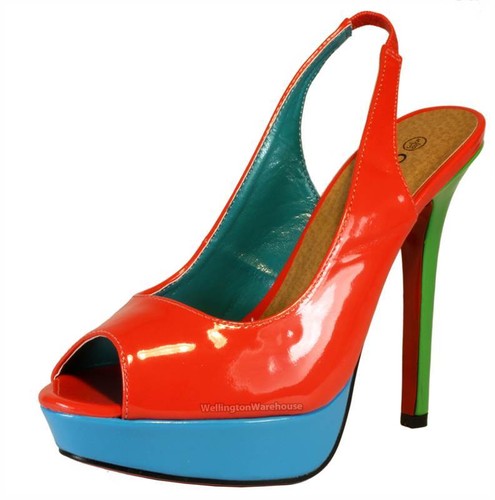 Lack peeptoe slingback high - peeptoe,