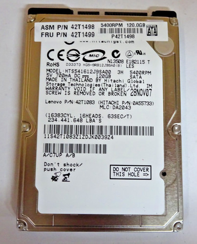 Hitachi 120gb - hitachi,