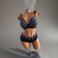 Gina Benotti black & white Bikini Gr. 40/42 44 Cup 85 C /D komplett gefüttert