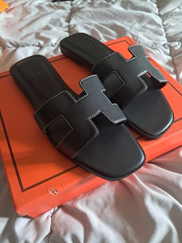 Hermès oran sandalen schwarz - sandalen,
