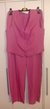 Damen Hose Gr.40 + Damen Weste Gr.M In Pink Von Primark Neu Mit Etikett