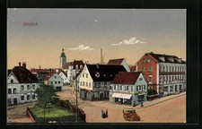 Zirndorf, Straßenpartie mit Passanten, Ansichtskarte 