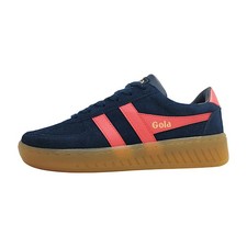 Gola Grandslam Suede Damenschuhe Halbschuhe sportlicher Schnürer Blau Freizeit