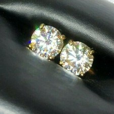 14K Gelb Vergoldet Rund