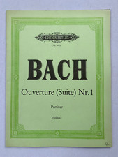 Noten . J.S. Bach. Ouverture (Suite) Nr. 1.  Partitur.
