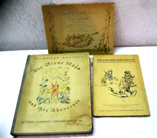 3 antike Kinderbücher Biene Maja 1920, Tulifäntchen der Zwergheld, Herr Bazillus