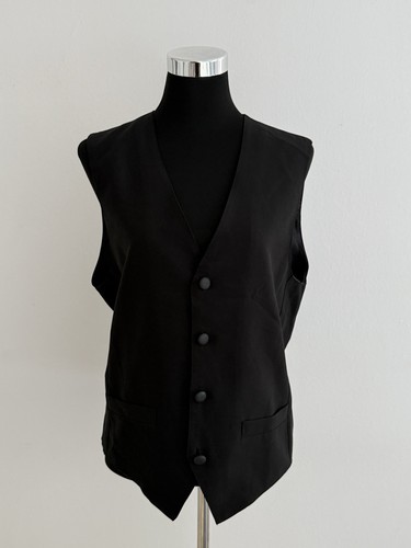 Herren weste schwarz elegant - schwarz,
