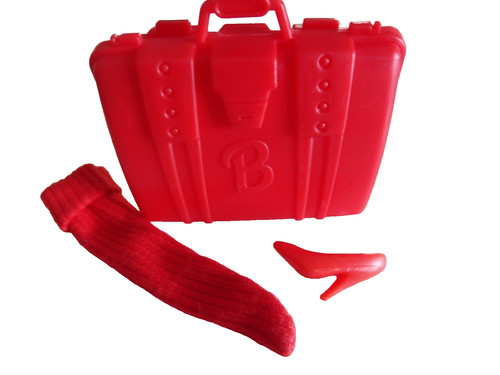 Vintage barbie roter reise - barbie,