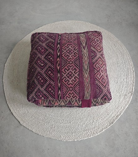 Vintage berber pouf - pouf, aus