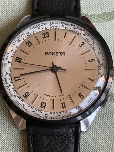 Raketa stunden weltzeit - raketa, weltzeit-uhr