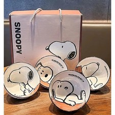 Snoopy Schüssel Geschirr Set l Teller The Peanuts Kinder Küche Geschenkidee NEU
