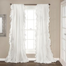 Reyna Gardinen Set Weiss 54 x