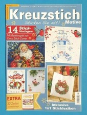 Kreuzstich Motive Nr.24  2021..14 Stick-Vorlagen + Extra 32 Seiten Sonderbeilage